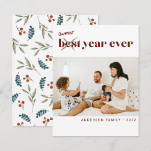 Cartes Pour Fêtes Annuelles Funky Okayest Meilleure année Jamais Photo Nouvel