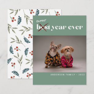 Cartes Pour Fêtes Annuelles Funky Okayest Meilleure année Jamais Photo Nouvell