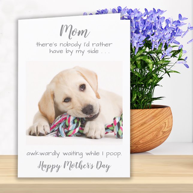 Cartes Pour Fêtes Annuelles Funky Personnalisé Chien Maman Animaux de compagni (Créateur téléchargé)