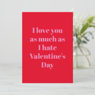 Cartes Pour Fêtes Annuelles Funky Valentine Day Card Je t'aime