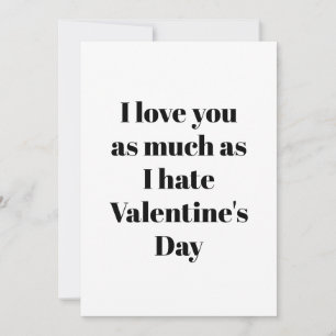 Cartes Pour Fêtes Annuelles Funky Valentine Day Card Je t'aime