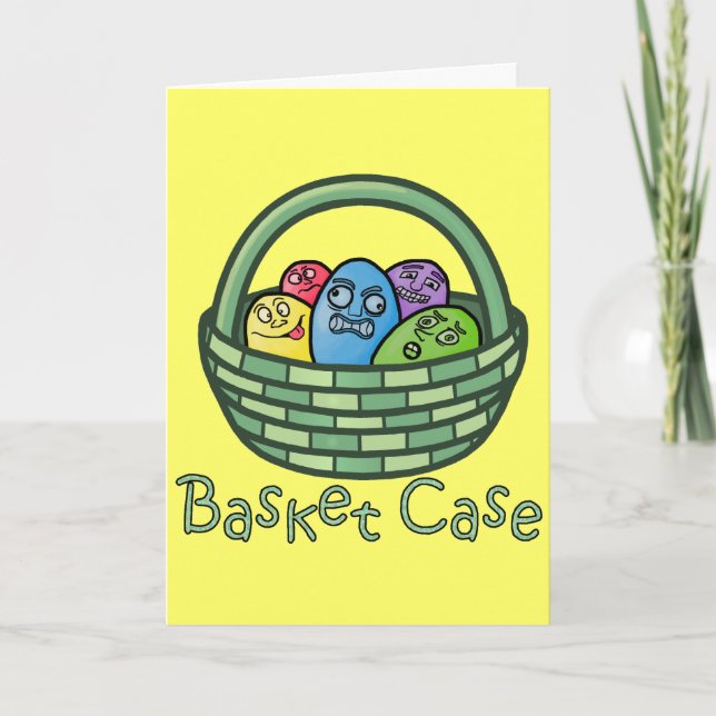 Cartes Pour Fêtes Annuelles Funky Vannerie Pâques (Devant)