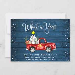 Cartes Pour Fêtes Annuelles Funky What a Year Christmas Corporate