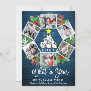 Cartes Pour Fêtes Annuelles Funky What a Year Christmas Tree 6 PHOTO
