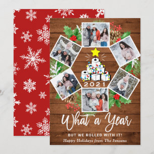 Cartes Pour Fêtes Annuelles Funky What a Year Christmas Tree 6 PHOTO