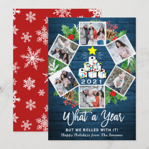 Cartes Pour Fêtes Annuelles Funky What a Year Christmas Tree 6 PHOTO