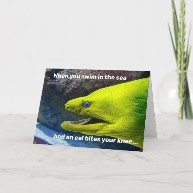 Cartes Pour Fêtes Annuelles Funny Amore (a Moray) Valentine (Devant)