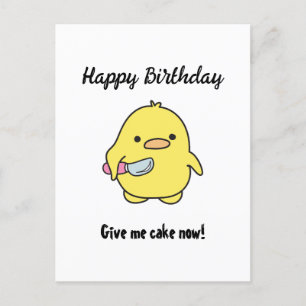 Cartes Pour Fêtes Annuelles Funny Anniversaire du canard en colère