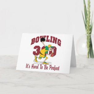 Cartes Pour Fêtes Annuelles Funny Bowling 300