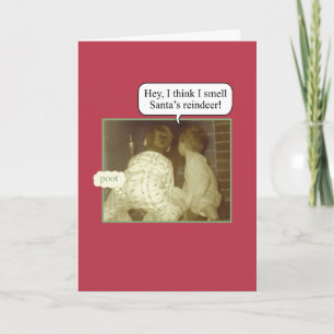 Cartes Pour Fêtes Annuelles Funny Brothers Christmas Holiday Card