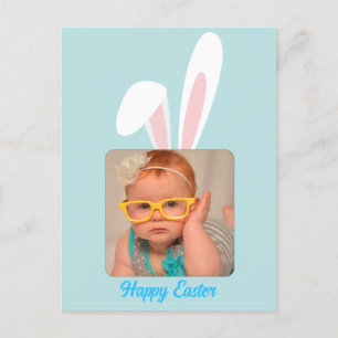 Cartes Pour Fêtes Annuelles Funny Bunny Photo personnalisée Fêtes de Pâques
