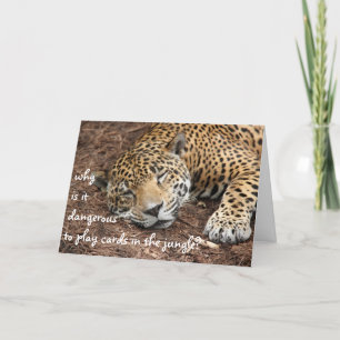 Cartes Pour Fêtes Annuelles Funny Cheetah card, customize for any occasion