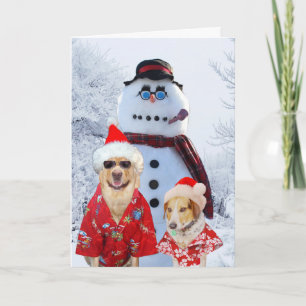 Cartes Pour Fêtes Annuelles Funny Chiens Cool Yule