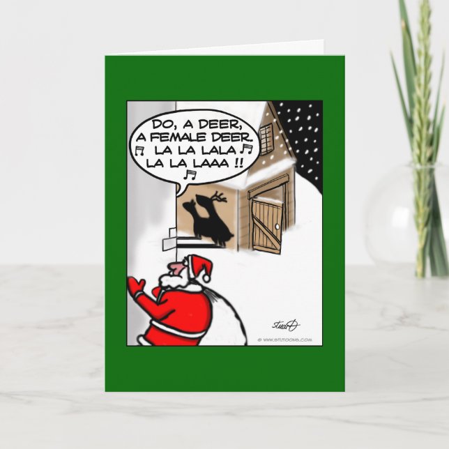 Cartes Pour Fêtes Annuelles Funny Christmas (Devant)