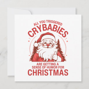 Cartes Pour Fêtes Annuelles Funny Christmas Anti Woke Santa Claus
