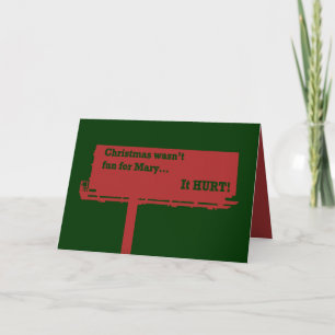 Cartes Pour Fêtes Annuelles Funny Christmas Billboard card