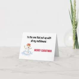 Cartes Pour Fêtes Annuelles Funny Christmas Card,