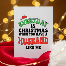 Cartes Pour Fêtes Annuelles Funny Christmas Card for Husband