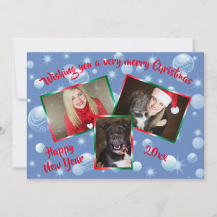 Cartes Pour Fêtes Annuelles Funny Christmas Photo Collage Nutcracker Salutatio