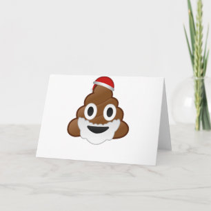 Cartes Pour Fêtes Annuelles Funny Christmas Santa Poop Emoji