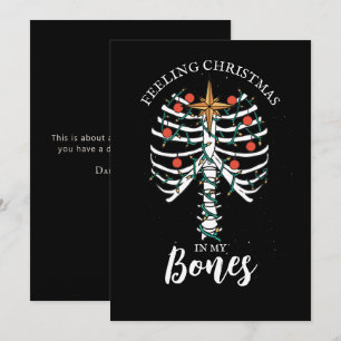 Cartes Pour Fêtes Annuelles Funny Christmas Skeleton Holiday Card