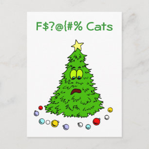 Cartes Pour Fêtes Annuelles Funny Christmas Tree Jokes Cats Holiday Xmas