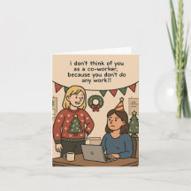 Funny co-worker Xmas card 