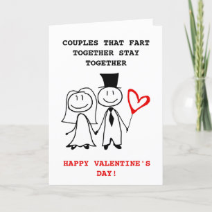 Cartes Pour Fêtes Annuelles Funny Couple Valentines