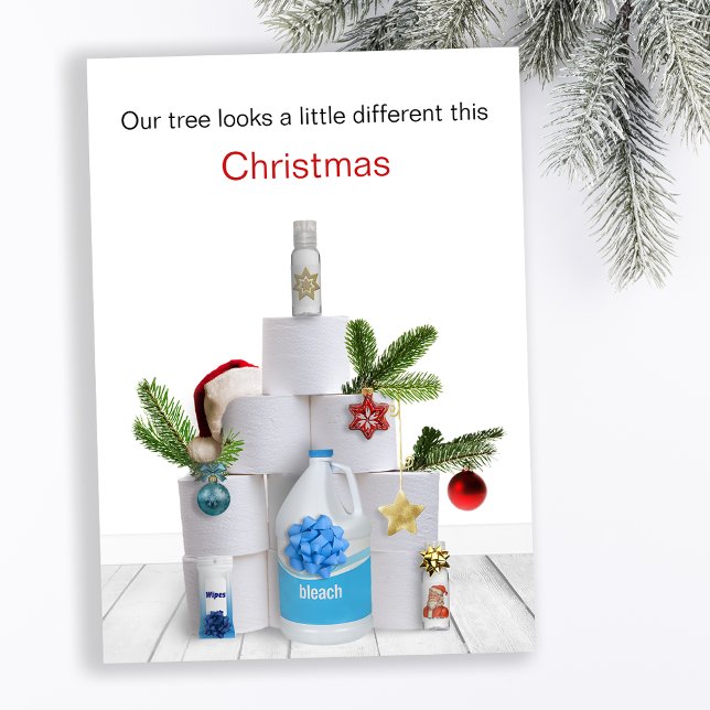 Cartes Pour Fêtes Annuelles Funny Covid Christmas Tree (Créateur téléchargé)