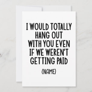 Cartes Pour Fêtes Annuelles Funny Coworker Best Friend Custom Gift Idea