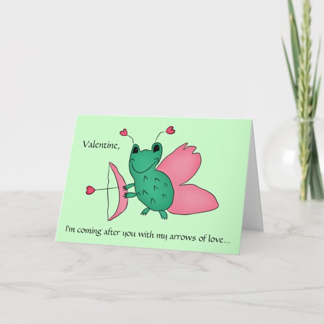 Cartes Pour Fêtes Annuelles Funny cupid frog (Devant)