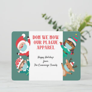 Cartes Pour Fêtes Annuelles Funny Don We Now Our Plague Apparel Christmas