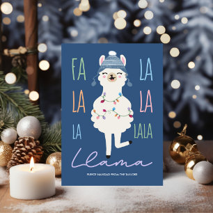Cartes Pour Fêtes Annuelles Funny Fa La Llama Fleece Navidad Christmas