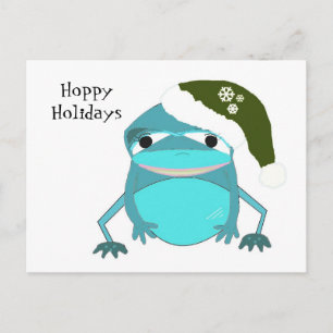 Cartes Pour Fêtes Annuelles Funny Frog Hoppy Holidays