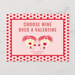 Cartes Pour Fêtes Annuelles Funny Galentine's Day meilleur ami BFF personnalis