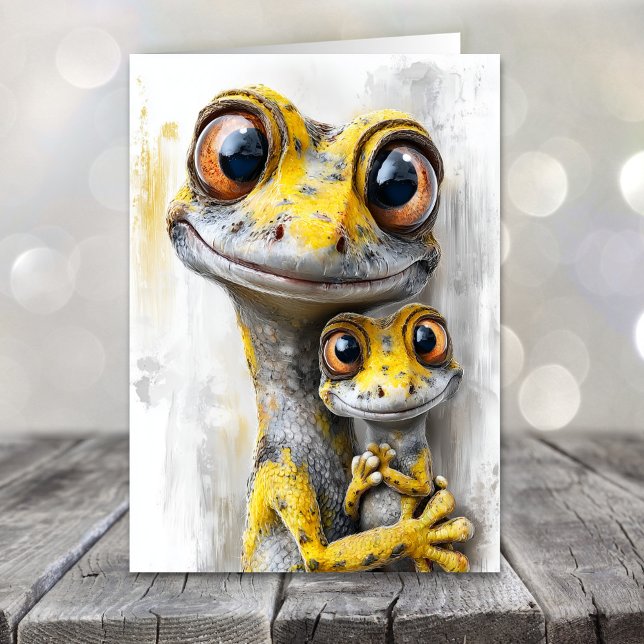 Cartes Pour Fêtes Annuelles Funny Geckos Father's Day (Créateur téléchargé)