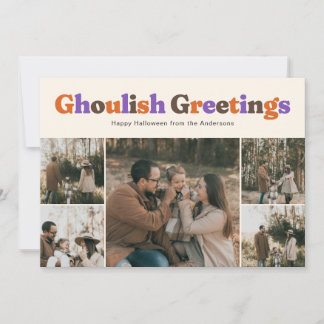 Cartes Pour Fêtes Annuelles Funny Ghoulish Greetings Halloween Photo