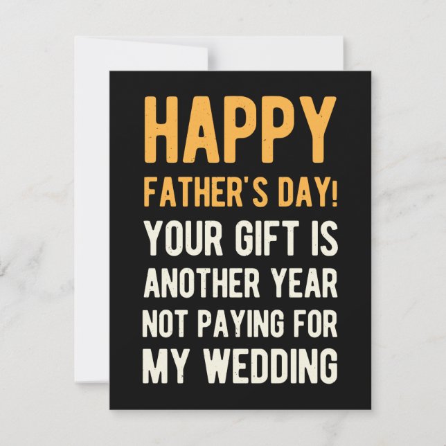 Cartes Pour Fêtes Annuelles Funny Happy Fête des pères (Devant)