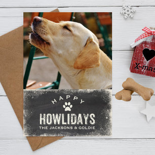 Cartes Pour Fêtes Annuelles Funny Happy Howlidays Amoureux des chiens Christma