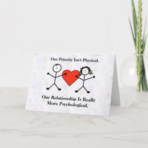 Cartes Pour Fêtes Annuelles Funny Heterosex Couple Valentine's Day Card