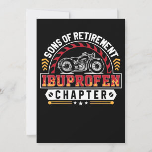 Cartes Pour Fêtes Annuelles funny motorcycle rider son or arthritis old riders