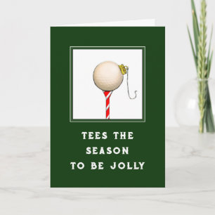 Cartes Pour Fêtes Annuelles Funny Noël de golf