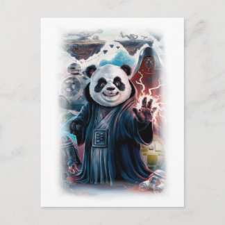 Cartes Pour Fêtes Annuelles Funny Panda Movie Character on a White