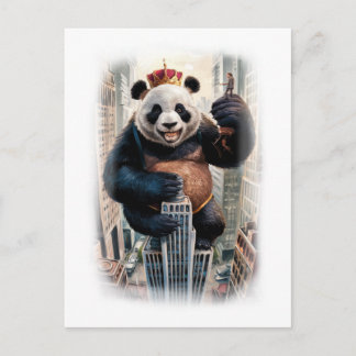 Cartes Pour Fêtes Annuelles Funny Parody Panda Movie Character on a White