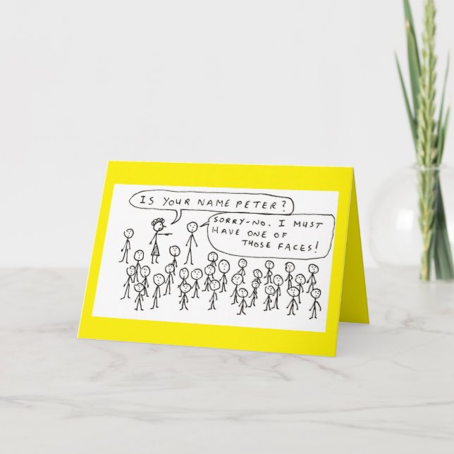 Cartes Pour Fêtes Annuelles Funny Peter Birthday (Devant)