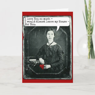 Cartes Pour Fêtes Annuelles Funny Poet Emily Dickinson Valentine