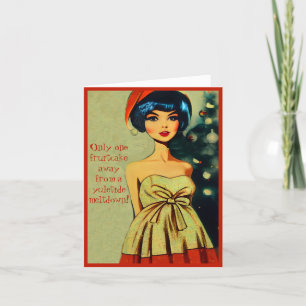 Cartes Pour Fêtes Annuelles Funny Retro Christmas Holiday Card
