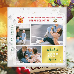 Cartes Pour Fêtes Annuelles Funny Rudolph Cute Joyeux Joyeux Vacances Élégant