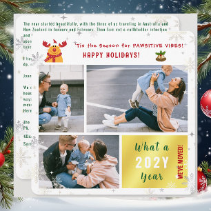 Cartes Pour Fêtes Annuelles Funny Rudolph Nous avons déménagé Happy Holidays 3