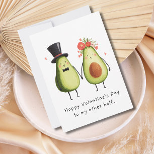 Cartes Pour Fêtes Annuelles Funny Saint-Valentin romantique Avocat Marié